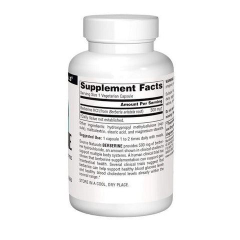 Source Naturals, Berberine, 500 mg, 30 Veg Caps