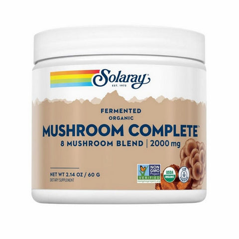 Solaray, Organic Fermented Mushroom Complete, 2000 mg, 60 Grams Solaray