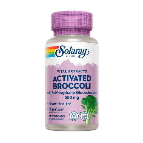 Solaray, Vital Extracts Activated Broccoli, 350 Mg, 30 Veg Caps Solaray