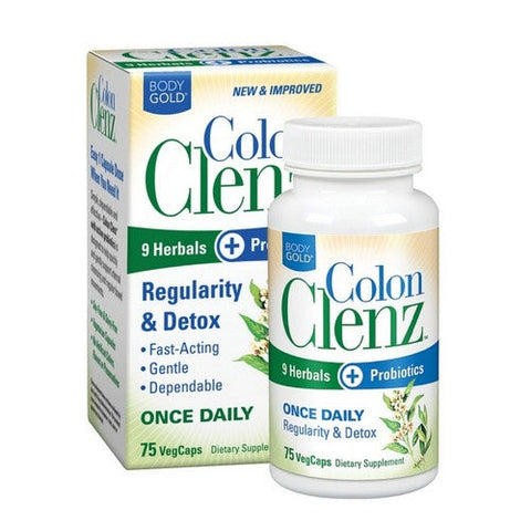 Body Gold, Colon Clenz, 75 Veg Caps Body Gold