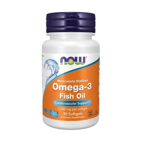 Now Foods, Omega-3 Fish Oil, 1000 Mg, 30 Softgels Now Foods