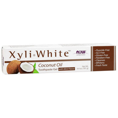 Now Foods, XyliWhite Coconut Oil Toothpaste Gel, 6.4 Oz Now Foods