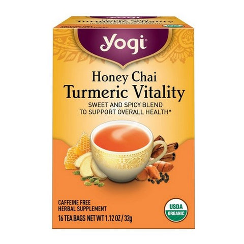 Yogi, Honey Chai Turmeric Vitality, 16 Bags Yogi