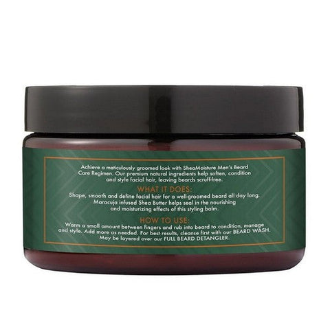 Shea Moisture, Men Beard Balm Maracuja Oil And Shea Butter, 4 Oz Shea Moisture