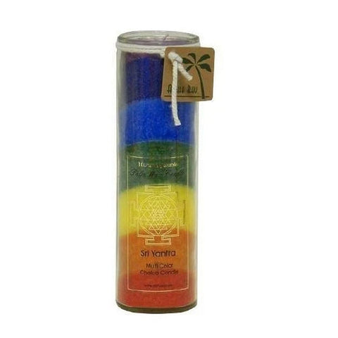 Aloha Bay, Candle Pillar Rainbow Coconut, 1 Unit Aloha Bay