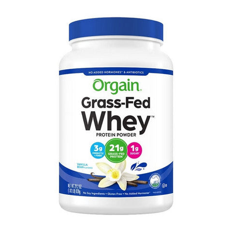 Orgain, Grass Fed Whey Protein Powder Vanilla Bean, 0, 1.82 lbs Orgain
