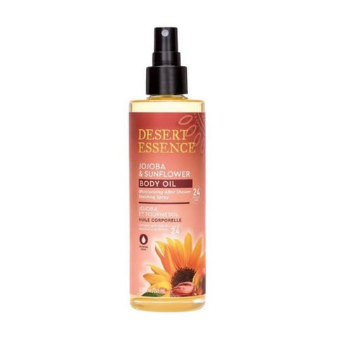 Desert Essence, Jojoba & Sunflower Body Oil Spray, 8.28 Oz Desert Essence