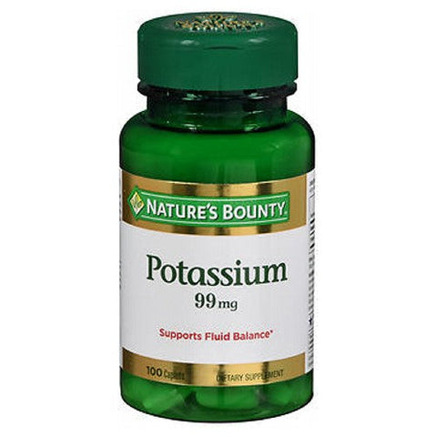Nature's Bounty, Potassium, 99 mg, 24 X 100 Caplets Nature's Bounty