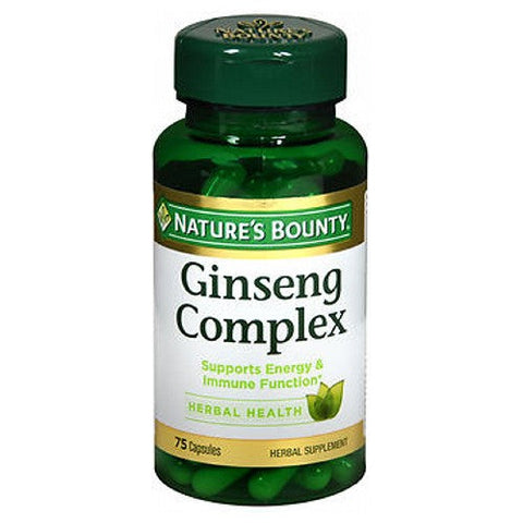 Nature's Bounty, Ginseng Complex Capsules, 24 X 75 Caps Nature's Bounty