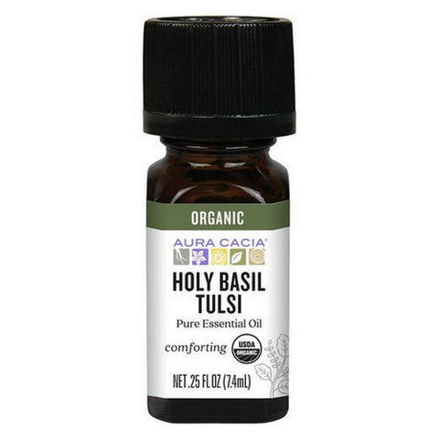 Aura Cacia, Organic Essential Oil, Holy Basil .25Oz Aura Cacia