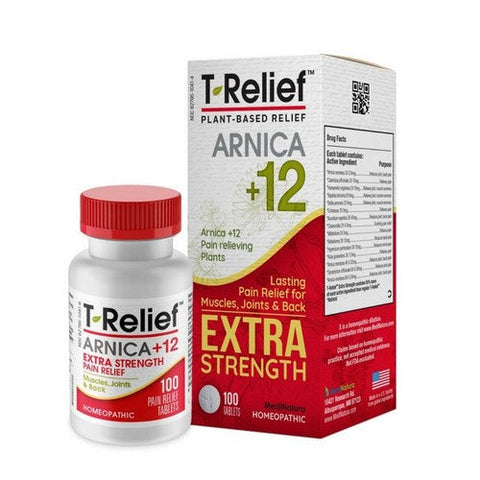 MediNatura, T-Relief Arnica +12 Extra Strength, 100 Tabs MediNatura
