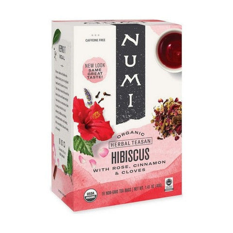 Numi Tea, Organic Herbal Teasan Hibiscus, 16 Bags Numi Tea