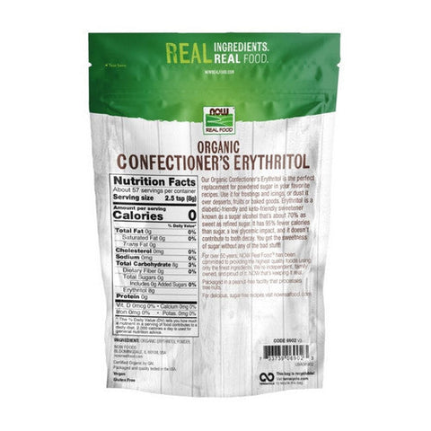 Now Foods, Organic Confectioner's Erythritol, 1 lb Now Foods