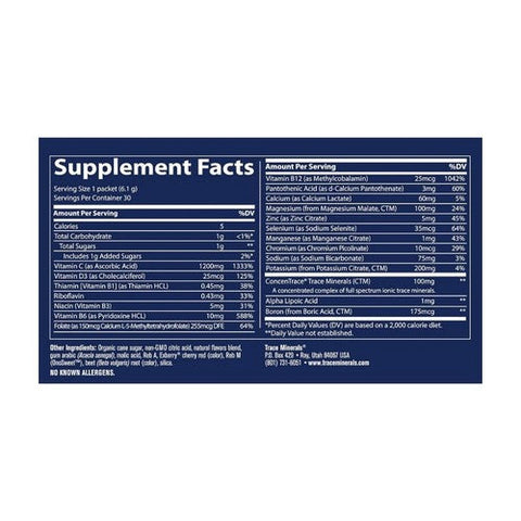 Trace Minerals, Electrolyte Stamina Power Pak Watermelon, 30 Packets Trace Minerals