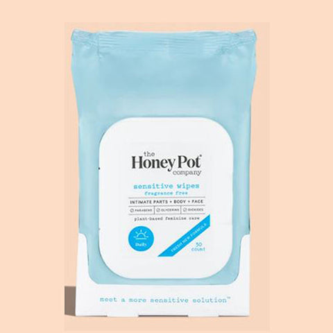 The Honey Pot, Sensitive Wipes, 30 Count The Honey Pot