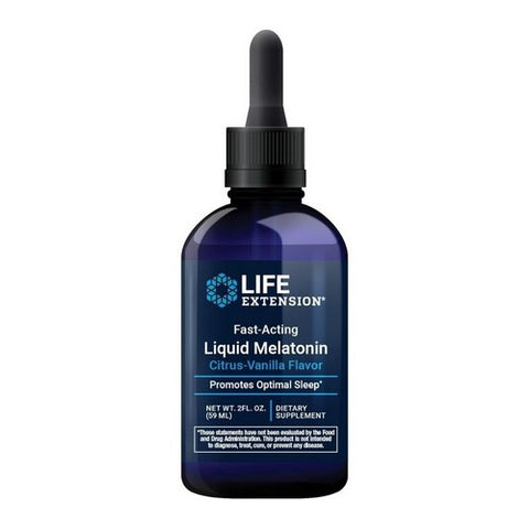Life Extension, Fast-Acting Liquid Melatonin Citrus-Vanilla, 3mg, 2 Oz Life Extension