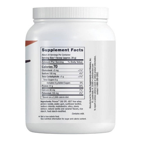 Life Extension, Whey Protein Isolate, Vanilla 403 Grams Life Extension