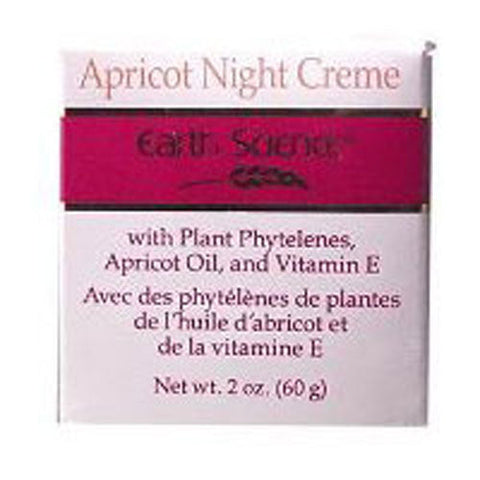Earth Science, Apricot Night Cream, 2 Oz Earth Science