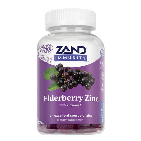 Zand, Elderberry Zinc Gummies, 60 Count Zand
