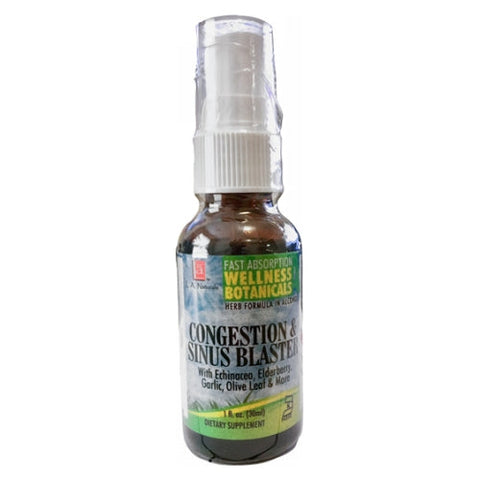 L. A .Naturals, Congestion & Sinus Blaster Spray, 1 Oz L. A .Naturals