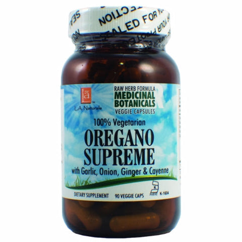 L. A .Naturals, Oregano Supreme Raw Formula, 90 Veg Caps L. A .Naturals