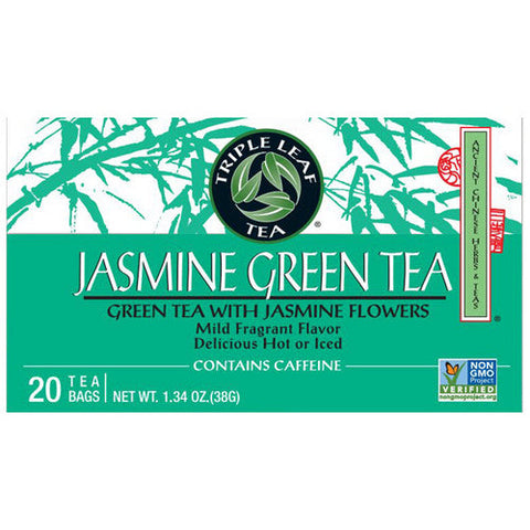 Triple Leaf Tea, Jasmine Green Tea, 20 Bags Triple Leaf Tea