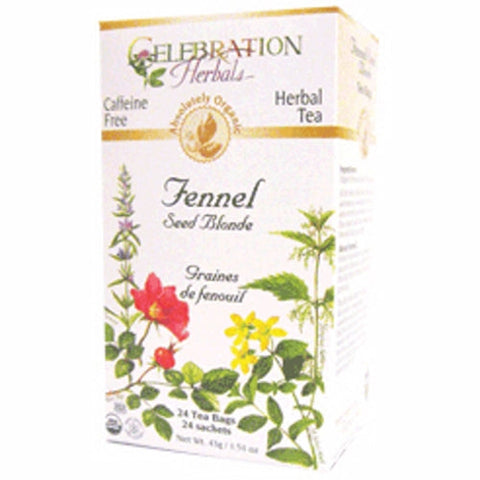Celebration Herbals, Organic Fennel Seed Blonde Tea, 24 Bags Celebration Herbals
