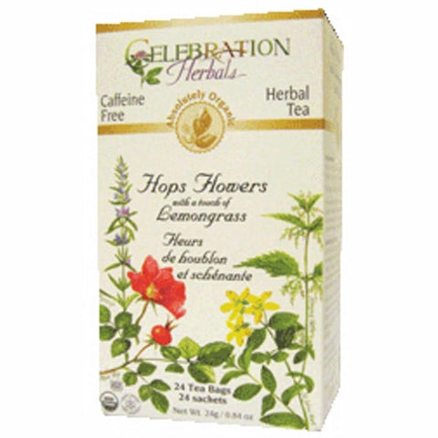 Celebration Herbals, Organic Hops Flowers Tea, 24 Bags Celebration Herbals