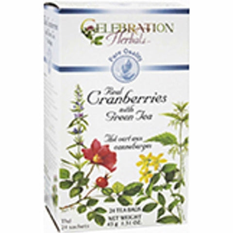 Celebration Herbals, 100% Pure Cranberry Organic Tea, 24 Bags Celebration Herbals