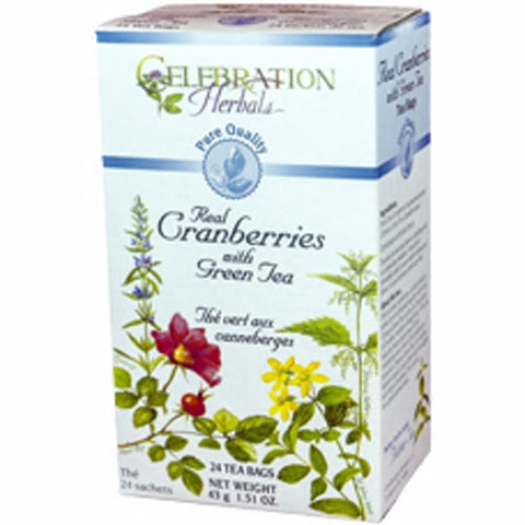 Celebration Herbals, Cranberries with Green Tea PQ, 34 bags Celebration Herbals