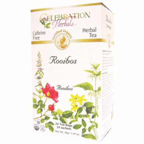 Celebration Herbals, Herbal Orange Roobios Red Tea, 24 Bags Celebration Herbals