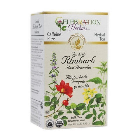 Celebration Herbals, Organic Herbal Turkish Rhubarb Root Powder Loose, 94 Grams Celebration Herbals