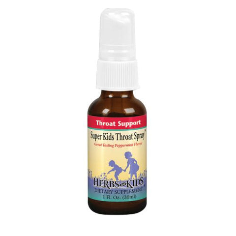 Herbs For Kids, Super Kids Throat Spray Peppermint, 1 Fl Oz Herbs For Kids