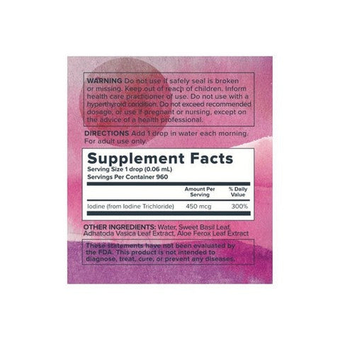 Heritage Store, Atomidine, 450 Mcg, 2 Oz Heritage Store