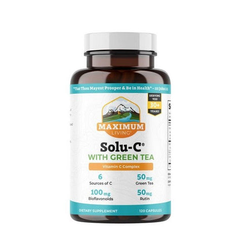Maximum Living, Solu C with Green Tea, 120 Caps Maximum Living
