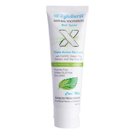 Xyloburst, Xyloburst Natural Toothpaste W/Xylitol Cool Mint, 4 Oz Xyloburst
