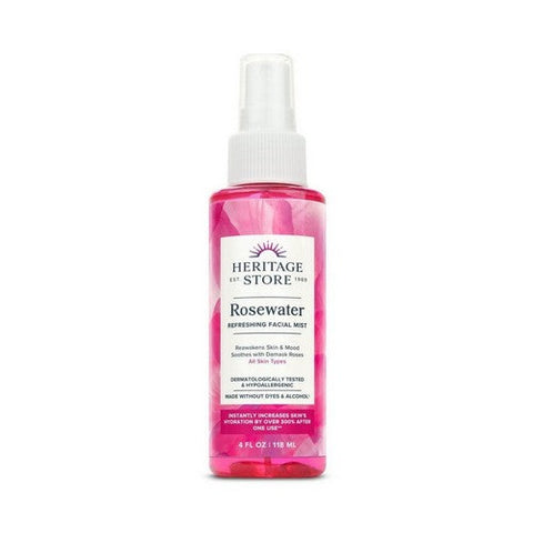 Heritage Store, Rosewater Refreshing Facial Mist, 4 Oz Heritage Store