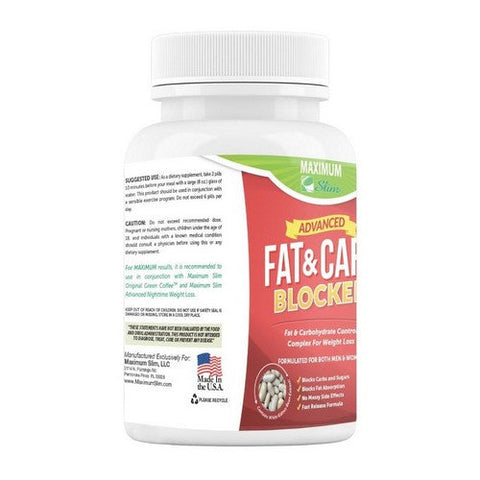 Maximum Slim, Fat and Carb Blocker, 60 Caps Maximum Slim