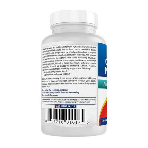 Best Naturals, Calcium Pyruvate, 750 Mg, 120 Veg Caps Best Naturals