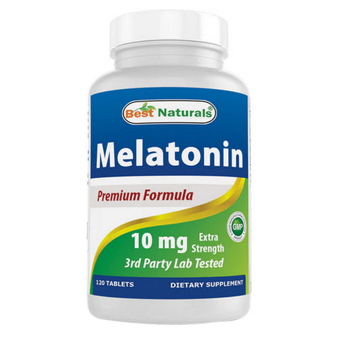 Best Naturals, Melatonin, 10 mg, 120 Tabs Best Naturals