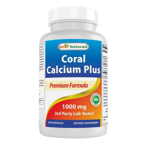 Best Naturals, Coral Calcium, 1000 mg, 250 Caps Best Naturals