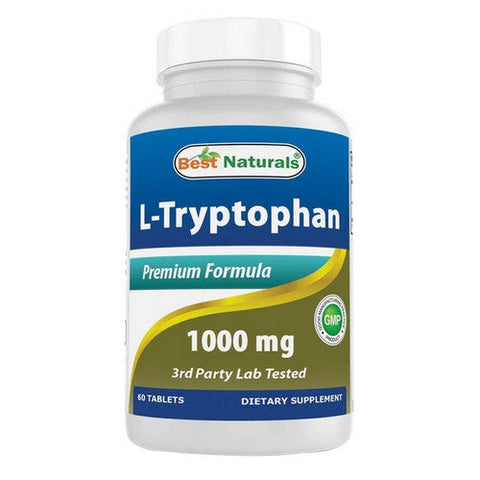 Best Naturals, L-Tryptophan, 1000 mg, 60 Tabs Best Naturals