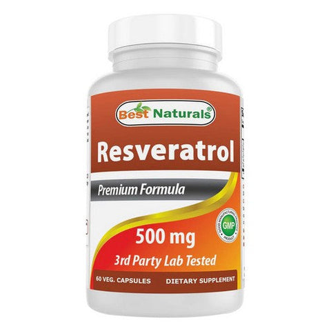 Best Naturals, Resveratrol, 500 mg, 60 Caps Best Naturals