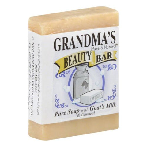 Grandmas Pure & Natural, Beauty Bar Goat Milk Soap with Oatmeal, 4 Oz Grandmas Pure & Natural