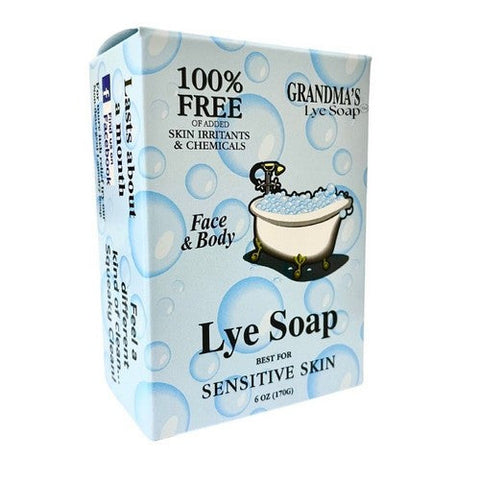 Grandmas Pure & Natural, Pure Lye Face And Body Soap, 6 Oz Grandmas Pure & Natural