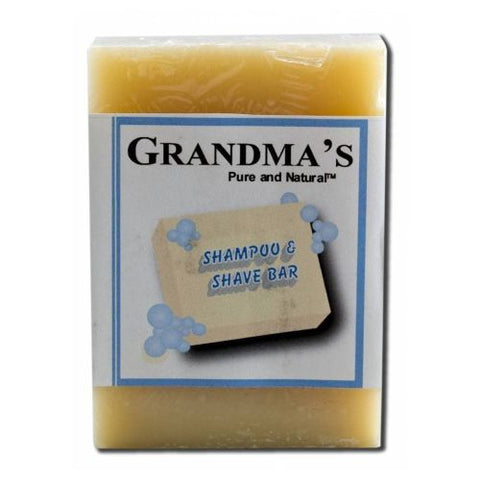 Grandmas Pure & Natural, Shampoo & Shave Bar, 4 Oz Grandmas Pure & Natural