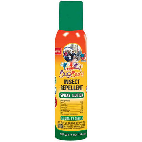 BugBand, Deet Free Insect Repellent Spray, 7 Oz BugBand