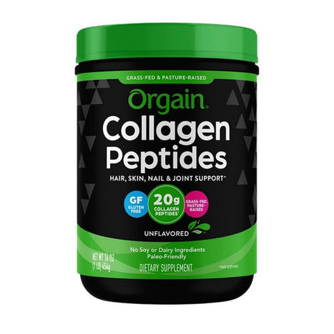Orgain, Collagen Peptides Protein Powder Grass Fed, 1 lb Orgain