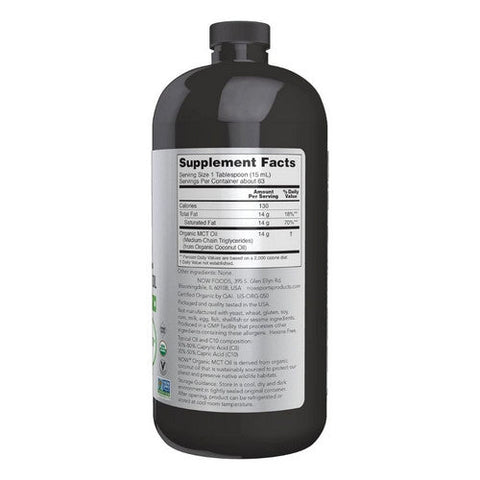 Now Foods, Organic MCT Oil, 32 Oz Now Foods