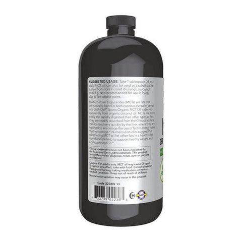 Now Foods, Organic MCT Oil, 32 Oz Now Foods